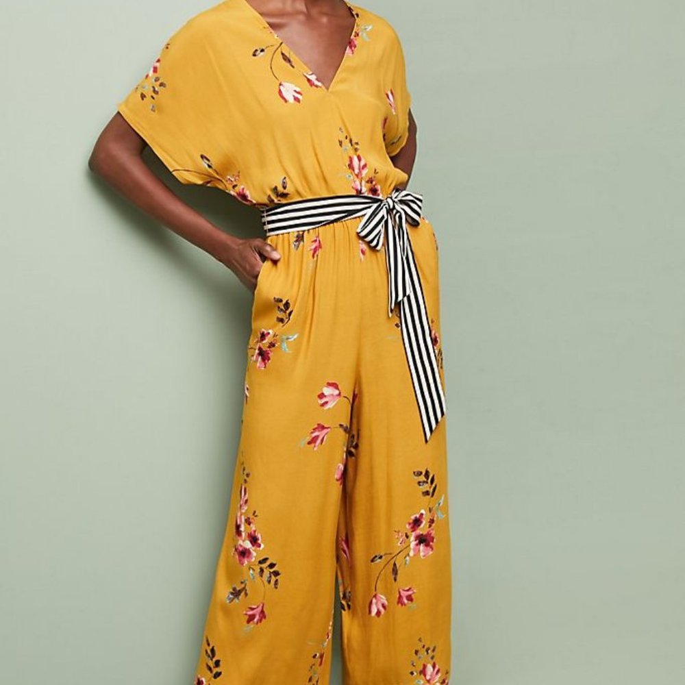 Anthropologie Cory Lynn Carter Floral Jumpsuit